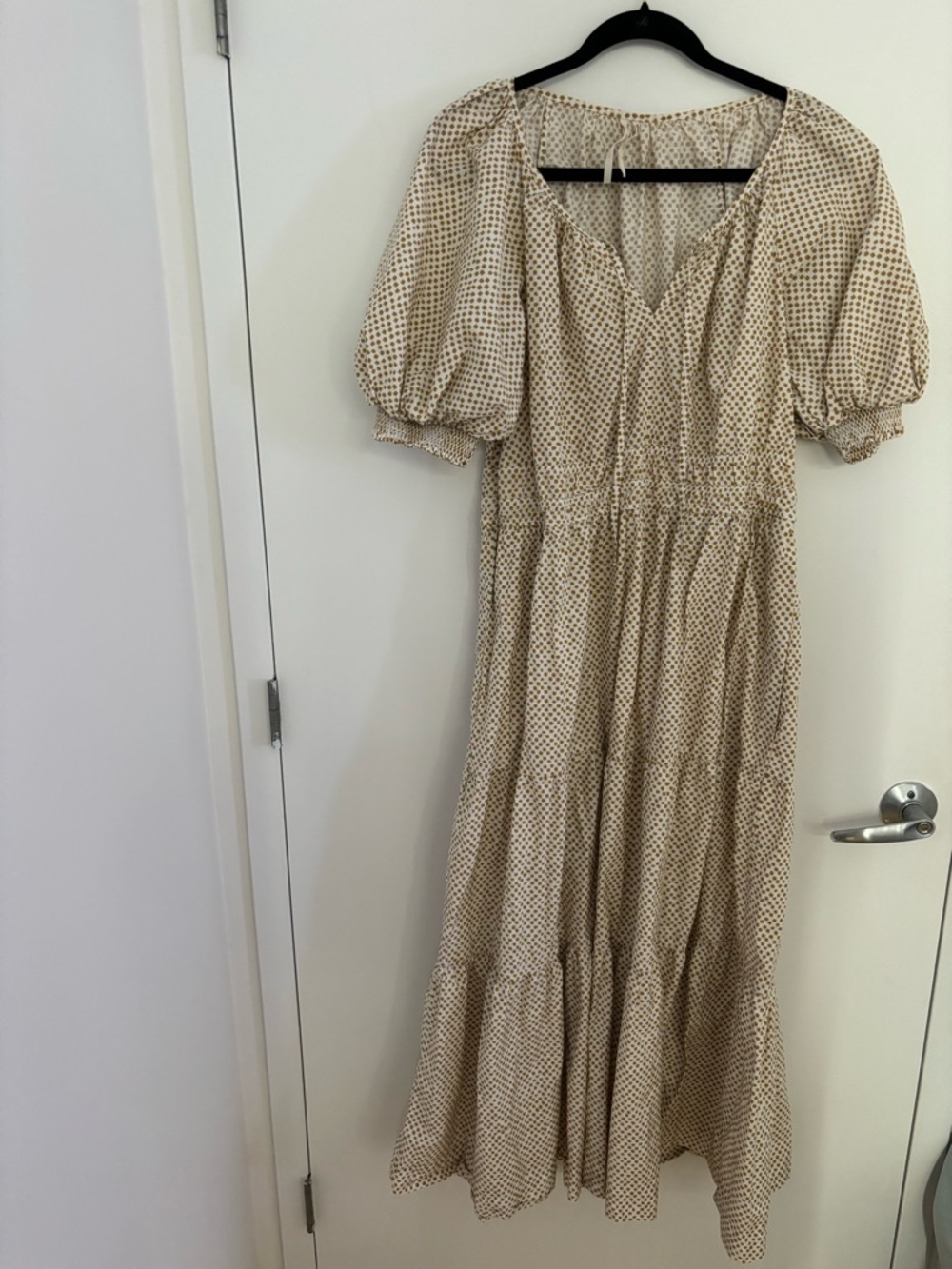 Anthropologie Polkadot Maxi Somerset Dress